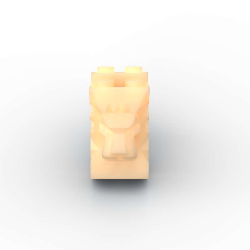 MOC 10PCS 30274 Lion Head 2x3x3 With Cutout Building Blocks Set Street View Castle Wall Tile Toy For Children Kid Birthday Gift