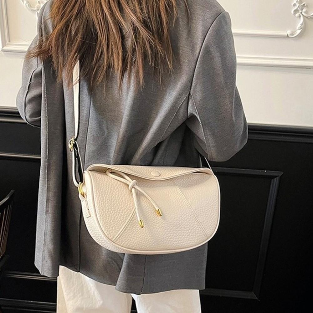 PU Dumpling Shaped Crossbody Bag Versatile Small Size Everyday Bag Travel