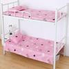 Velvet Single Bed Sheet & Double Quilt Cover for Dormitories in Simple Style