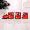 Christmas Decorations Christmas Wood Small Train Children Kindergarten Festive