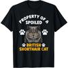 British Shorthair Cat Owner Funny British Shorthair Cat Dad Men Women Kids T-Shirt