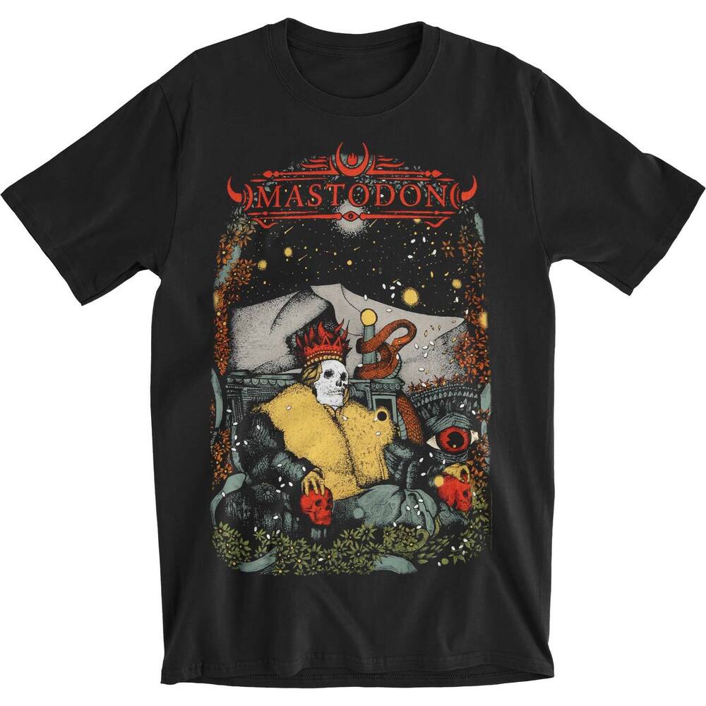 Черная футболка унисекс приталенного кроя Mastodon Seated Sovereign