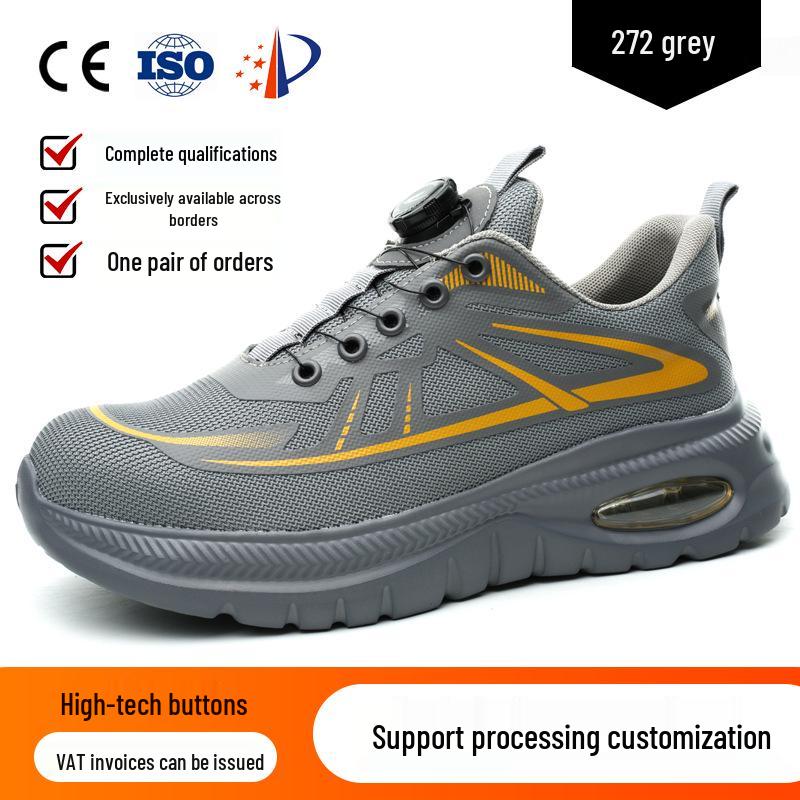 High-Top Steel Toe Safety Shoes - Anti-Smash, Anti-Puncture, Non-Slip, Wear-Resistant, Comfortable for Autumn and Winter