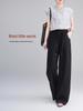 2026 Sommer Damen High Waist Locker Weiter Bein Bodenlang Fließende Hose