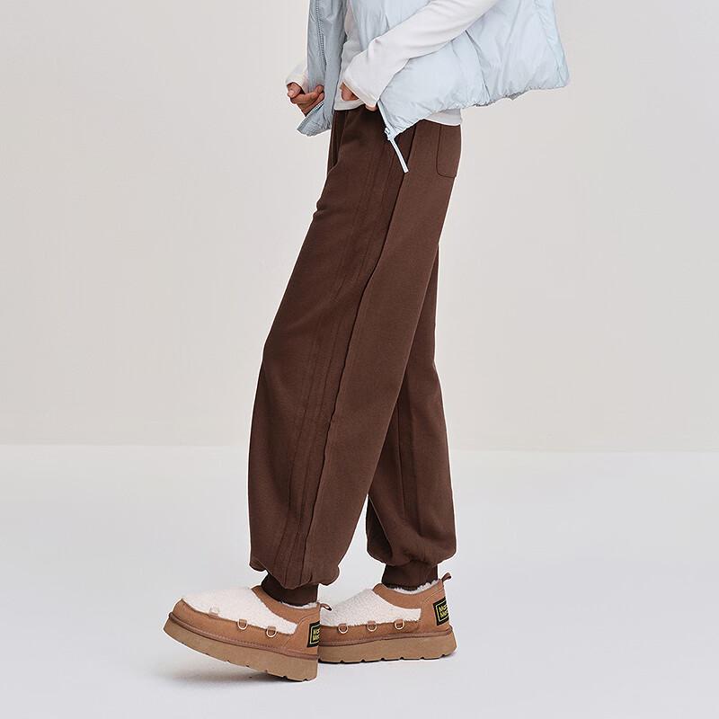 Ledin Retro Maillard Style Straight-Leg Cuffed Casual Pants