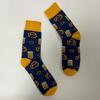 1 Pair Unisex Lye Bread With Sparkling Wine , Novelty Personalized Unisex Men Socks Suit In All Seasons