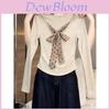 Oversized Vneck T Shirt With Embroidery For Women Fall Winter Style