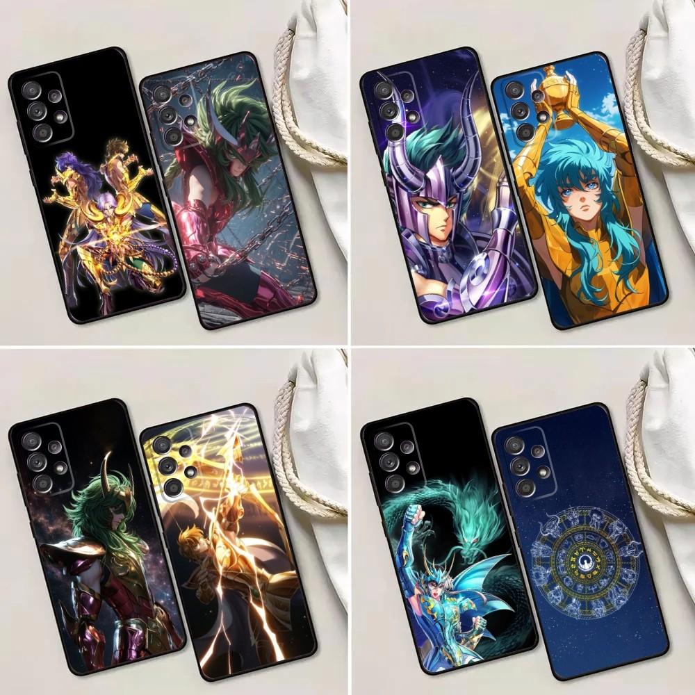 S-Saint S-Seiya Knights Of The Zodiac Phone Case For Samsung Galaxy A13,A21s,A22,A31,A32,A52,A53,71,80,91 Soft Black Phone Cover