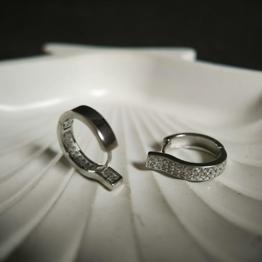Silver Earrings with Cubic Zirkonia (2180708)