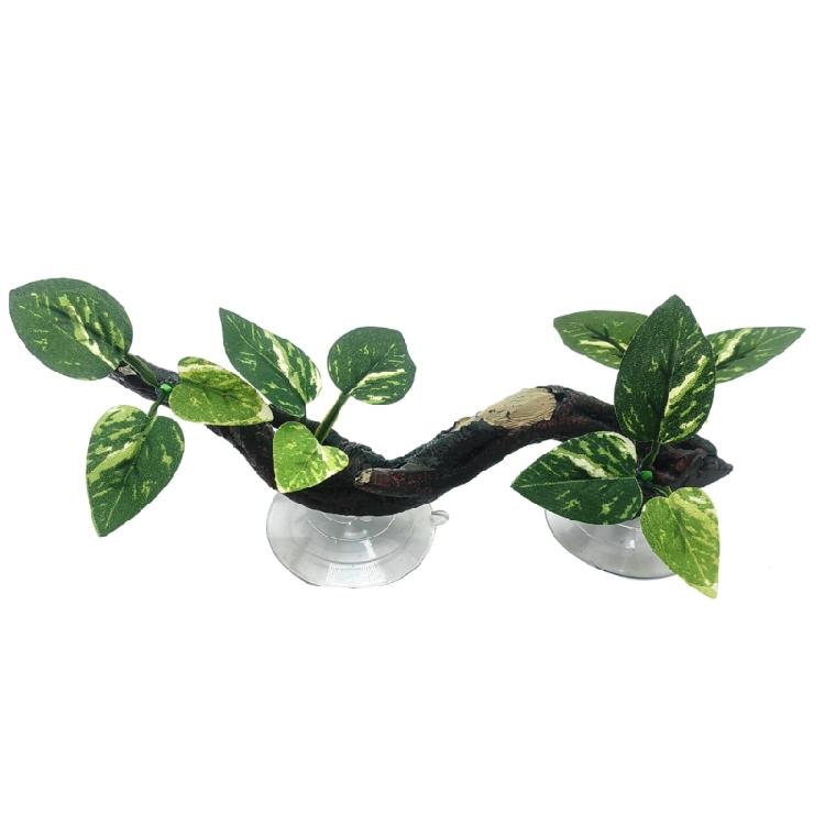 Terrarium Plant voor Slang Kunstmatige Klimtak Reptielen Hoek Boom Plant