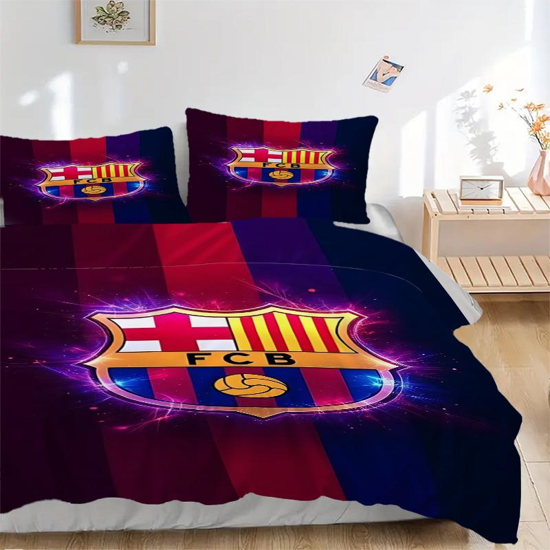 Barcelona Fc Crest Print 3Pcs Bedding