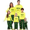 Conjunto de pijamas fofos para família com estampa de Natal, roupas para casa, conjunto de família, conjunto de calças e blusa de manga comprida