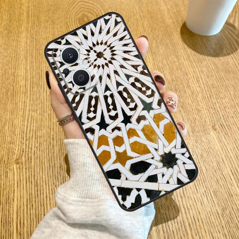 Moroccan Tile Funda For OPPO Reno 10 11 12 13 14 Pro 14F 13F 12F 11F 7 8 Lite OPPO Find X5 X8 X9 Pro Case