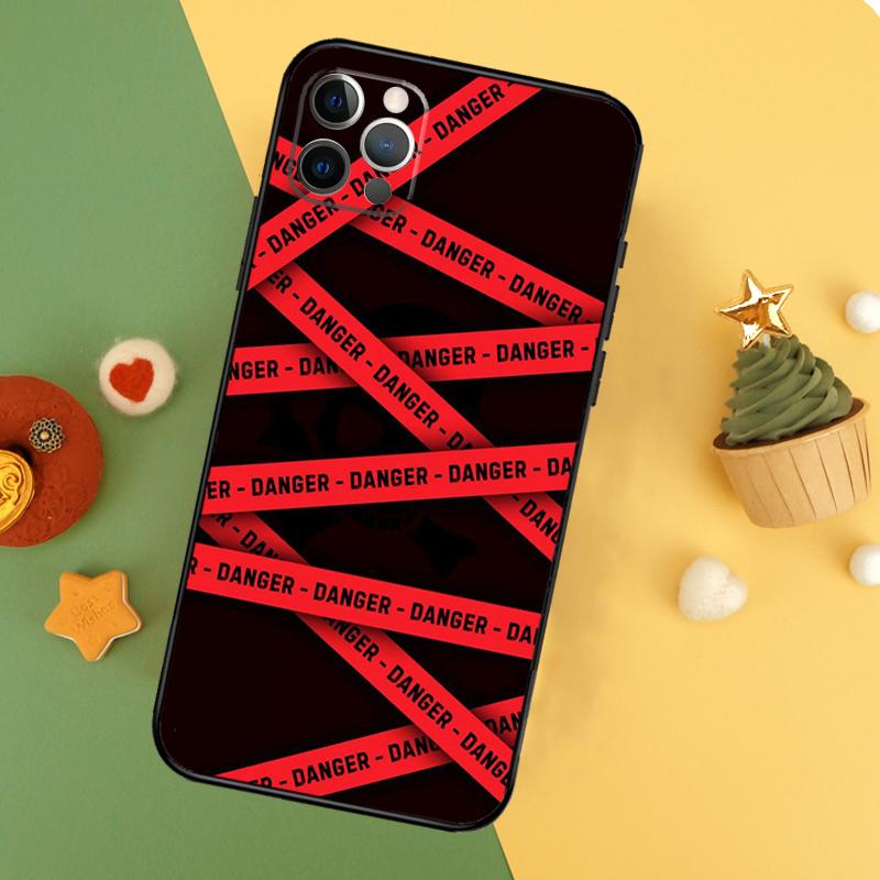 

Warning Angry Danger Owner Phone Case For iPhone 17 16 16E 15 14 12 11 13 Pro Max 12 13 Mini 17Air Shockproof Cover iPhone 12