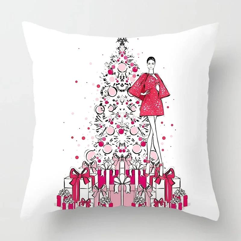 Nordic Fashion Ladies Pillowcase Home Decoration Living Room Sofa Cushion Cover Cushion Cover  Bed Decoration Pillow set