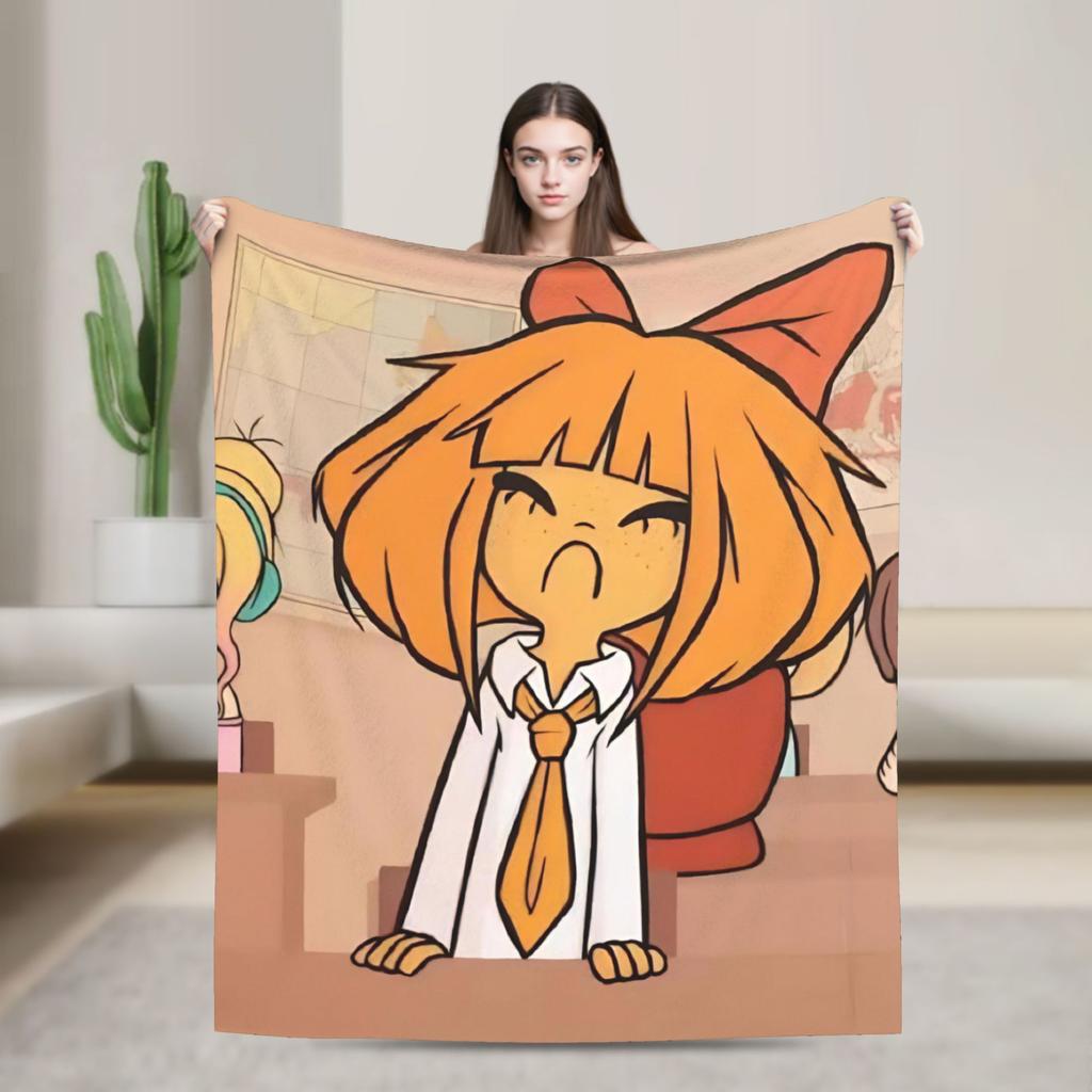 Cartoon Mymy Ongezelligs Blanket Fleece Textile Decor Multifunction Super Soft Throw Blanket For Bedding Car Bedding Throws