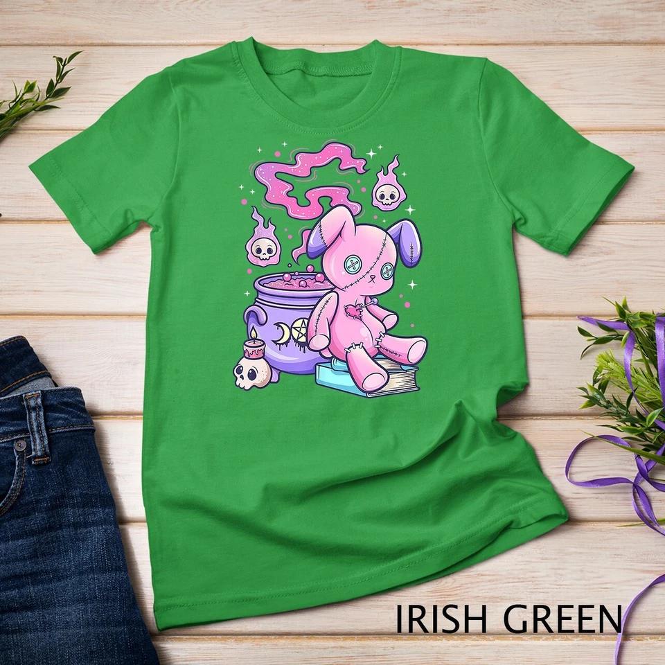 Kawaii Pastel Goth Cute Creepy Witchy Bear T-Shirt Unisex T-shirt 4 4XL