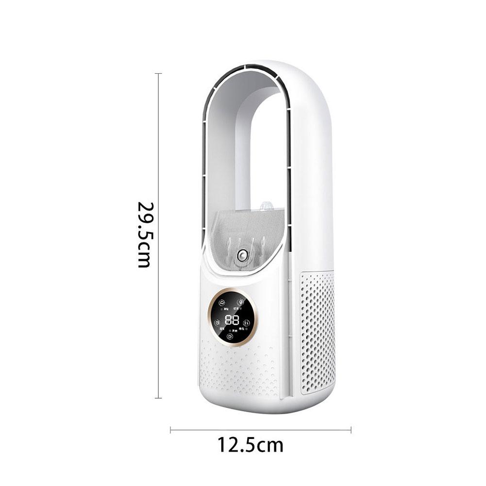 Portable Mini Air Conditioner USB Air Cooler Bladeless Electric Fan 6-speed Silent Timed Air Conditioner Cooling Fan Humidifier