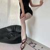 Sexy Fishnet Lace Stockings with Vertical Stripes & Heart Patchwork