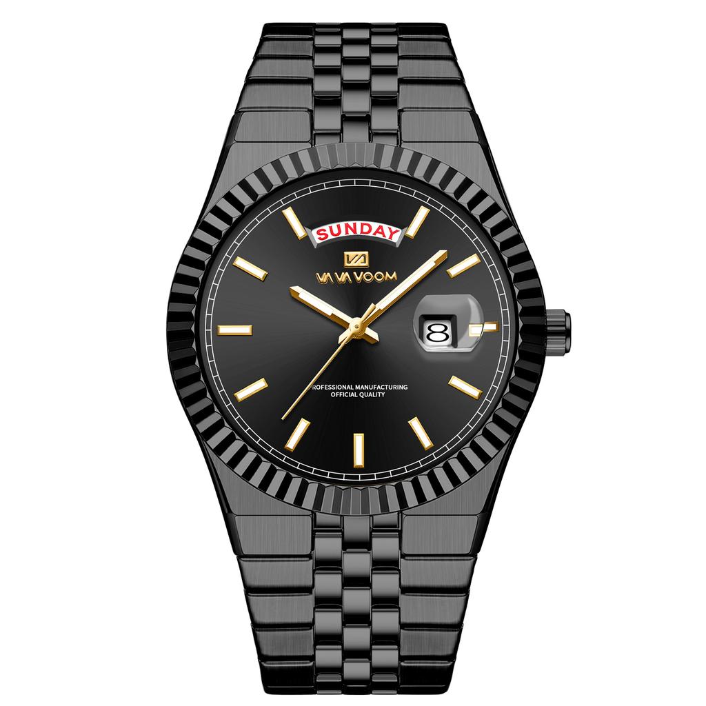 Men's Business Watch Luminous Waterproof Men's Watch Hot-selling Dual Calendar Quartz Watch