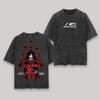 2026 NARUTO T-shirt, Washed Cotton Tee with Madara Uchiha "Wake Up To Reality" Double Sided Art Print, Oversized Streetwear