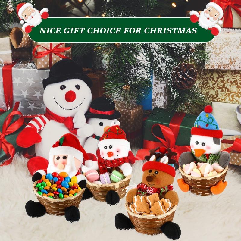 Weihnachtsdekoration Süßigkeiten Aufbewahrungskorb Schreibtischschmuck Süßigkeiten Snack Behälter