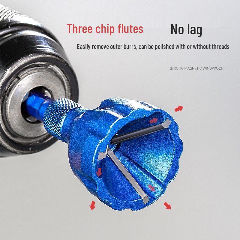 Alloy Deburring and Chamfering Tool for Metal, Wood, Plastic, and Cast Iron