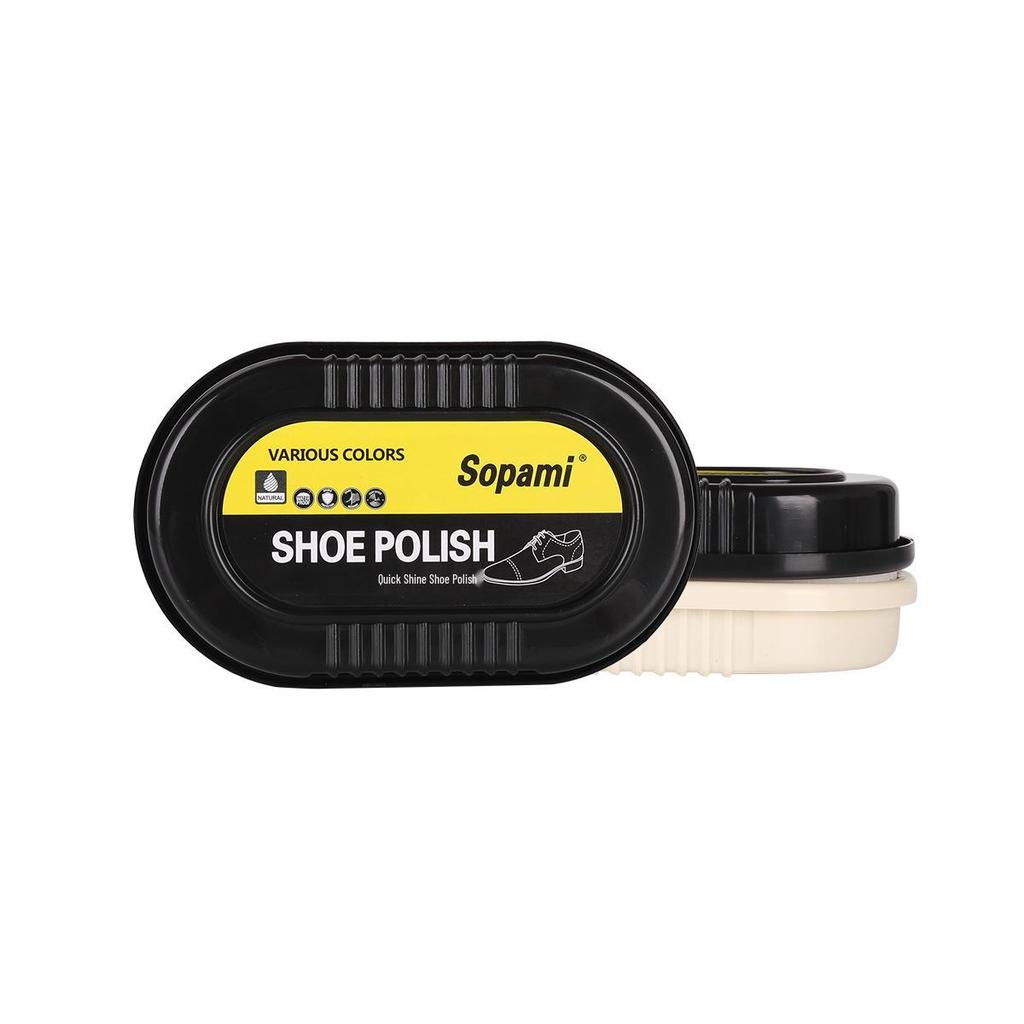 Colorless Cotton Sponge Shoe Polish - One Wipe Shine & Waterproof Care for Leather