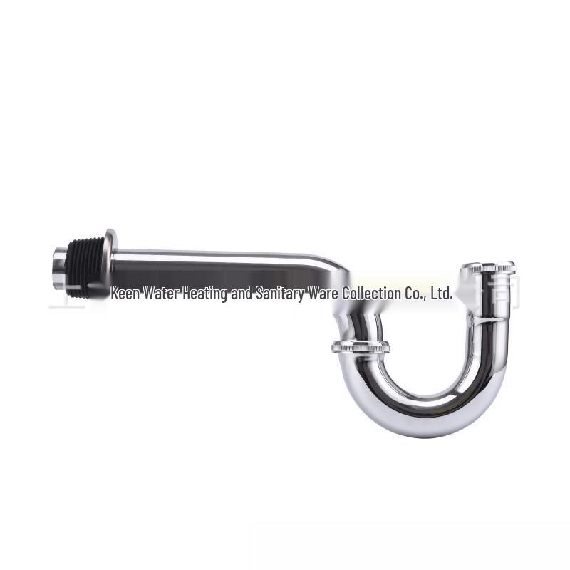 

LANGZHIWEN Stainless Steel Wall-Mounted Basin P-Trap Drain