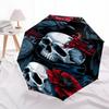 1pc Skull RavenOpen/Close Umbrella-Windproof, Compact Travel Umbrella, Sturdy 8-Rib Shaft, Outdoor Accessory, 1133
