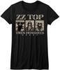 ZZ Top Tres Hombres Dámské vypasované tričko Rocková hudba Koncertní turné Merch