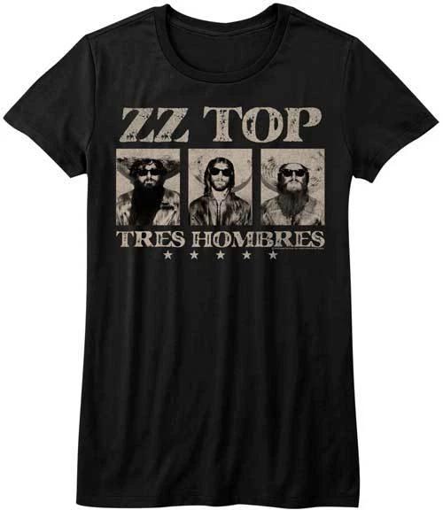 ZZ Top Tres Hombres Women s Fitted T Shirt Rock Music Concert Tour Merch 3XL