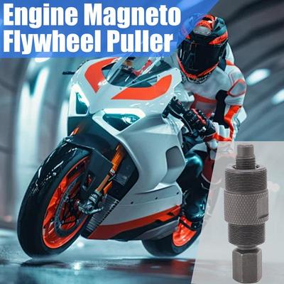 Extrator de magneto para motocicleta com dupla extremidade, ferramenta para girar o volante do motor da motocicleta, ferramenta para girar o motor da maioria dos motores de quadriciclos.