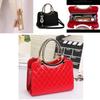 Borsa a Spalla alla Moda in Ecopelle PU ad Alta Capacità con Design a Rombo per Donna