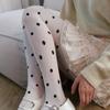 Spring New Ins Velvet Polka Dot Stockings Fashionable Korean Spicy Girl Pantyhose Retro Outdoor Shopping Skirt Base Stockings