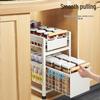 Double-Layer Pull-Out Dish Drying and Storage Rack