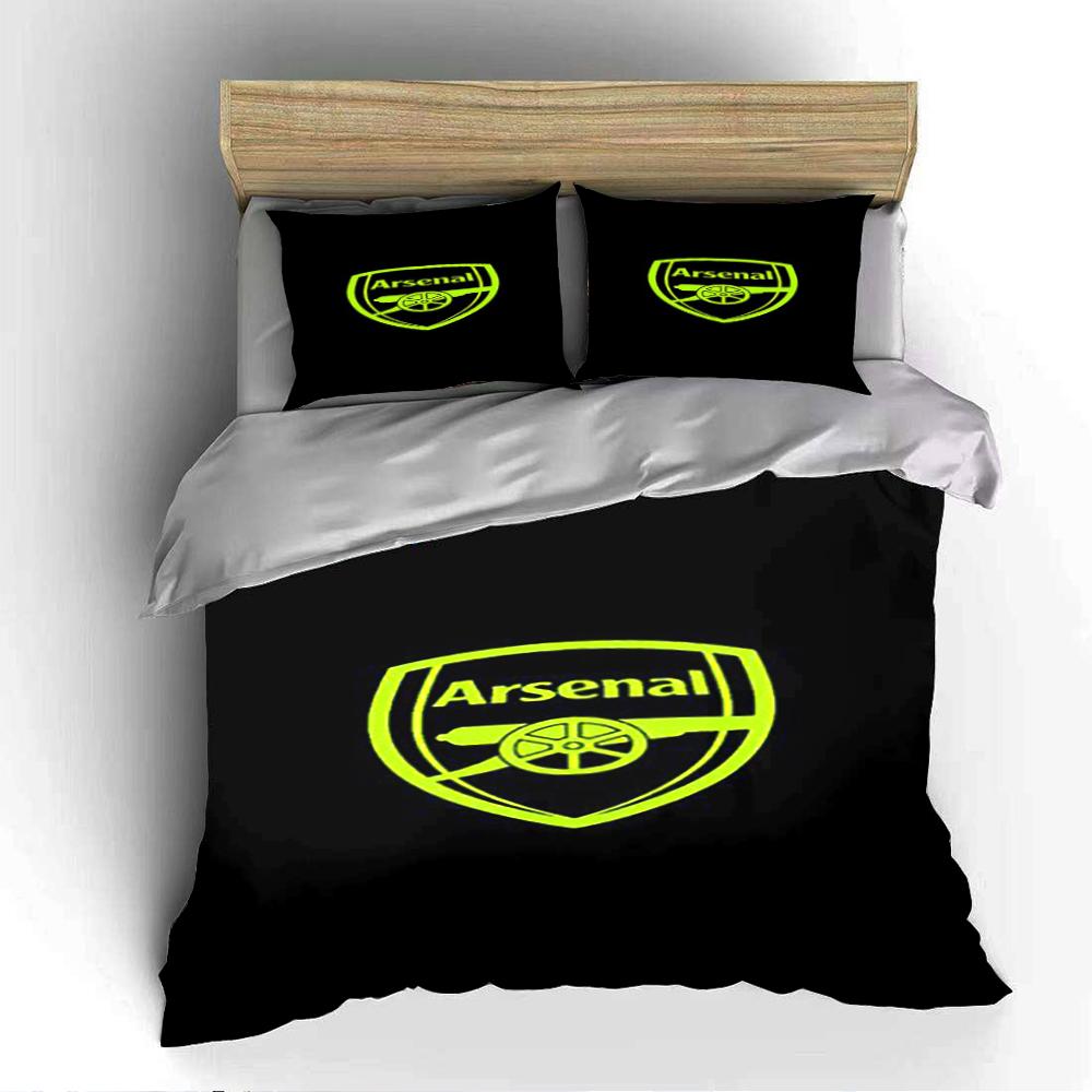 Arsenal Logo Bedding Set Bedding set (1 duvet cover, 2 pillowcases, duvet not included)