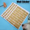 4Pcs Innovative Brick Pattern PVC Wall Sticker Home Decoration for Bedroom Living Room Use