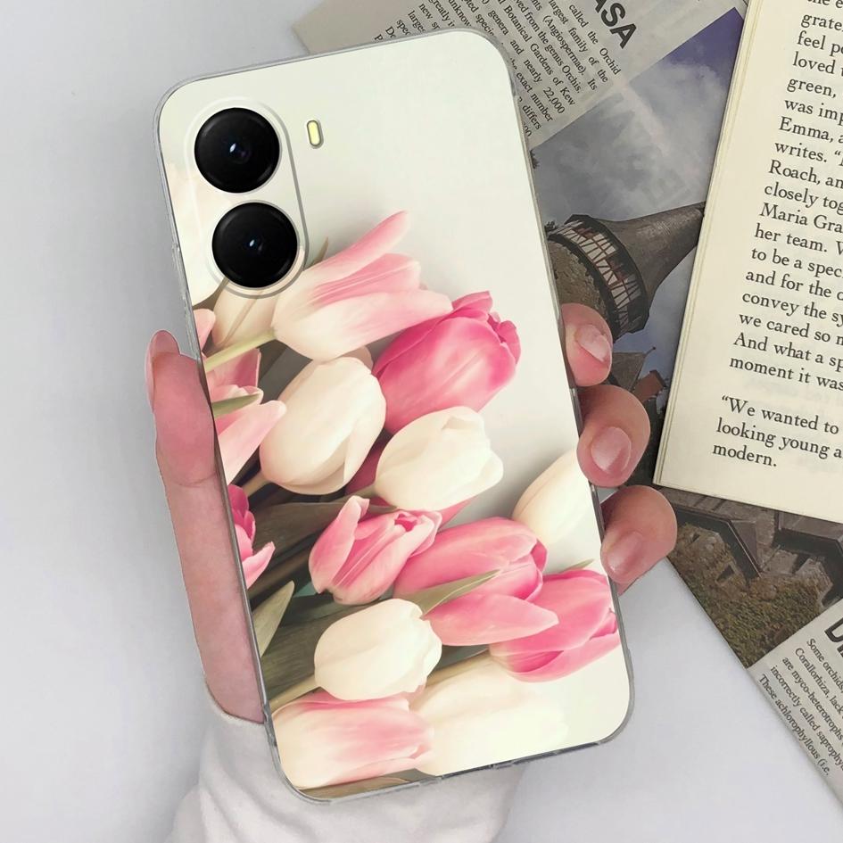 New Case For Xaimo 14T 15 Poco X7 X6 X5 X4 X3 M5 M6 M7 F4 Pro Plus Pretty Butterfly Flower Pattern Clear Silicone Protective Covers For Xiaomi Housing