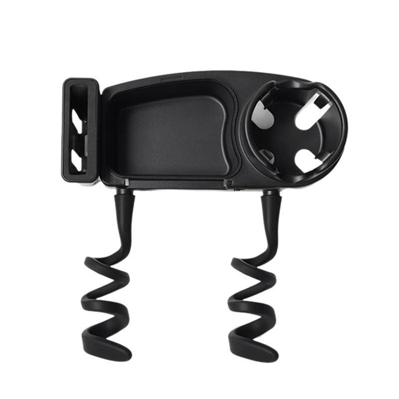 A95I - Прочный поднос для закусок на коляску с универсальным зажимом, крышка от пыли, держатель для стакана, поднос для закусок, аксессуары