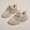 ins Korean version of the new dad shoes girl 2025 autumn student versatile sports running casual shoes platform heightening shoes