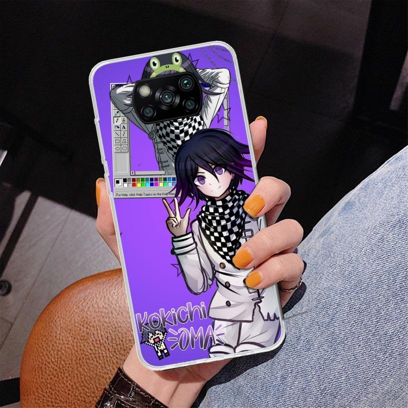Danganronpa Kokichi Ouma Phone Case For Xiaomi Poco X7 X6 X5 Pro F7 Ultra Redmi 15C 15 13C 13 12C 12 10 10A 10C 9 9A 9C 9T Cover