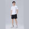 Li Ning Logo Print Quick-Dry Loose Polo Short Sleeve Mid-Waist Tied Shorts Casual Sports Set Unisex sets APLU799-1+AAPU225-1