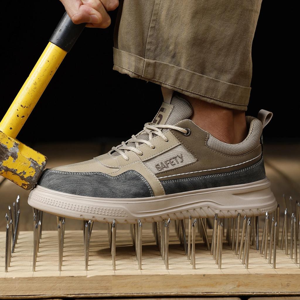 Fashion Four Seasons Insulated 10KV Safety Shoes Men Work Boots Anti-smash Breathable Electrician Welding Puncture-Proof Work Men Shoes