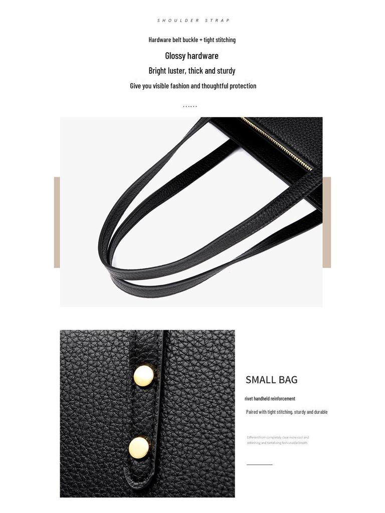 2025 Women's Large Capacity Tote Bag - High-End Fashion, Soft Leather, Single Shoulder