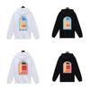 Unisex Trendy European & American Loopback Hooded Sweatshirts - Autumn/Winter, Featuring Loose Casablanca Style