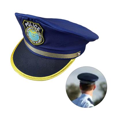 Blauer Polizei Hut für Kinder Rollenspiel Party Cosplay Polizei Zylinder Bühnenauftritte Requisiten Hut Bühne Kopfbedeckung