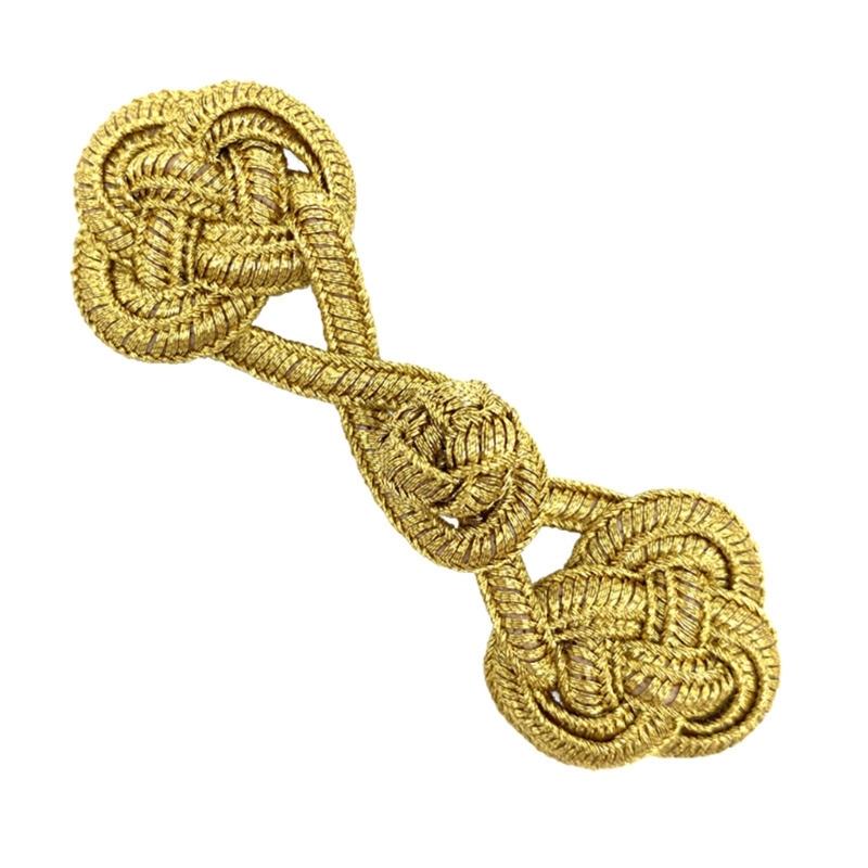 

Closure Frog Button Chinese Knot Closure Buttons for Handsewing Sweater Cardigan 1 золотий