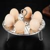 Adjusted Height Foldable Egg Steamer 304 Stainless Steel Steaming Tray Egg Steaming Rack  Fish