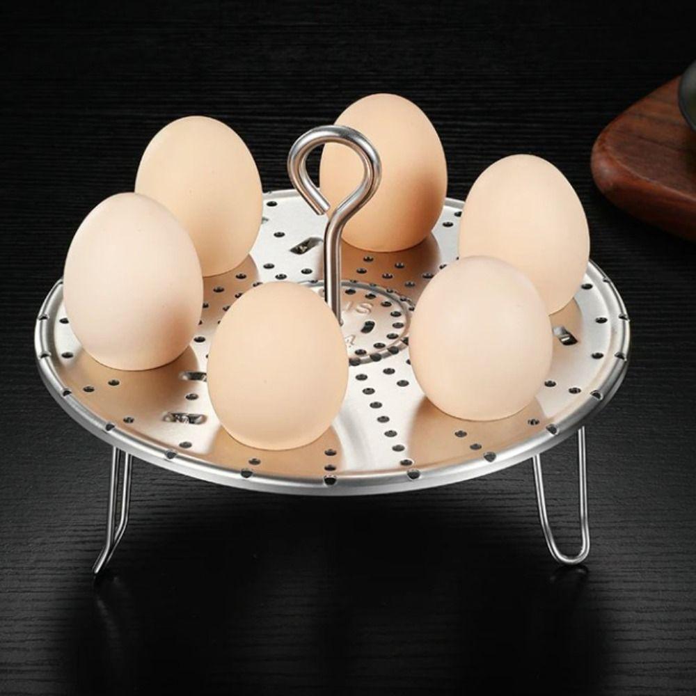 Adjusted Height Foldable Egg Steamer 304 Stainless Steel Steaming Tray Egg Steaming Rack  Fish